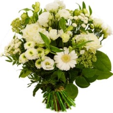 Father's Day bouquet radiant white (Fathers Day bouquet sunny, bouncy white)